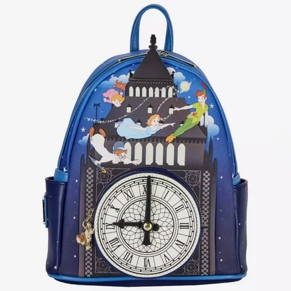 Loungefly Disney Peter Pan Glow Clock Backpack - Picture 1 of 13